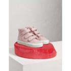 Burberry Burberry Check-quilted Leather High-top Sneakers, Size: 34, Red