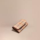 Burberry Burberry Haymarket Check And Leather Continental Wallet, Brown