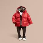 Burberry Burberry Reversible Puffer Coat, Size: 18m, Red