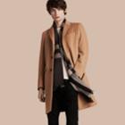 Burberry Burberry Wool Cashmere Tailored Coat, Size: 44, Brown