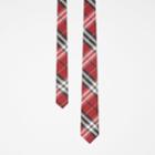 Burberry Burberry Modern Cut Vintage Check Silk Tie, Red