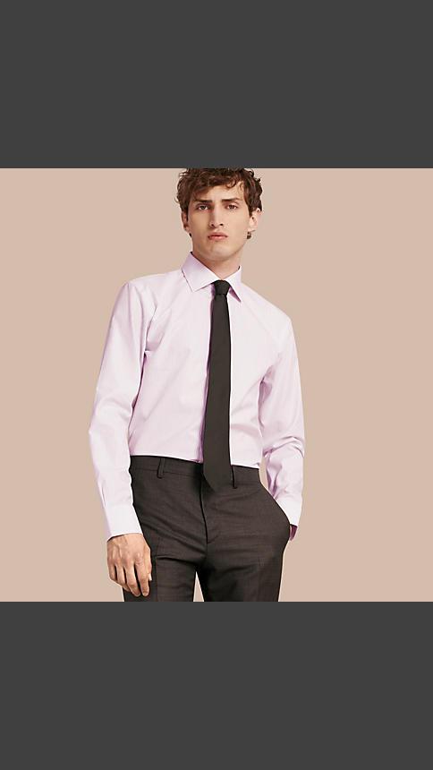 Burberry Modern Fit Double-cuff Striped Cotton Shirt