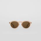 Burberry Burberry Keyhole Round Frame Sunglasses, Brown