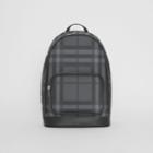 Burberry Burberry London Check And Leather Backpack, Grey