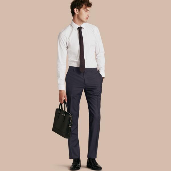 Burberry Modern Fit Wool Trousers