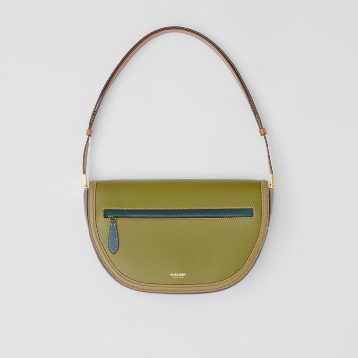 Burberry Burberry Medium Colour Block Leather Olympia Bag