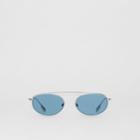 Burberry Burberry Oval Frame Sunglasses, Blue