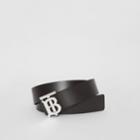 Burberry Burberry Reversible Monogram Motif Leather Belt, Size: 90, Black/malt Brown