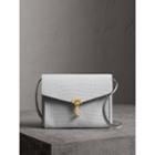 Burberry Burberry Small Alligator Crossbody Bag, White