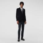Burberry Burberry Classic Fit Velvet Tailored Jacket, Size: 34r, Black