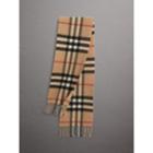 Burberry Burberry Childrens The Mini Classic Check Cashmere Scarf, Size: Os, Brown
