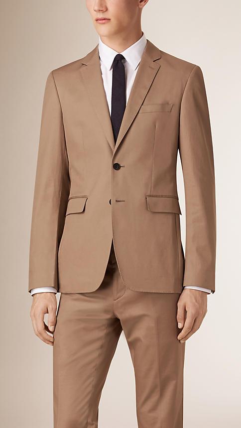 Burberry Slim Fit Stretch-cotton Travel Tailoring Jacket