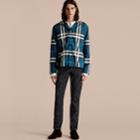 Burberry Burberry Check Cotton Pyjama-style Shirt, Blue