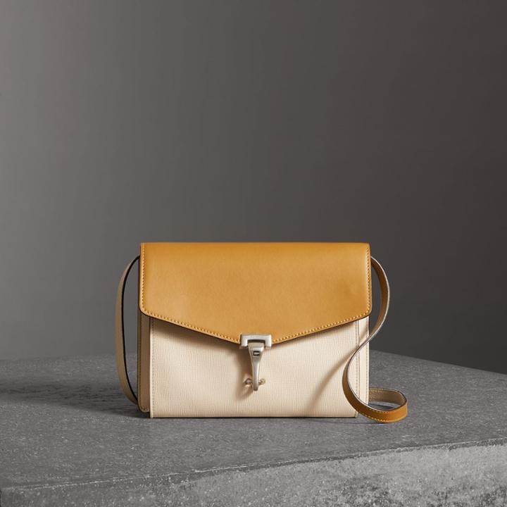 Burberry Burberry Two-tone Leather Crossbody Bag, Yellow