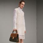 Burberry Burberry Net And Floral Macram Lace Panel Dress, Size: 14, White