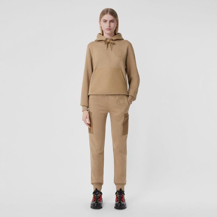 Burberry Burberry Logo Graphic Cotton Jersey Oversized Hoodie, Size: M