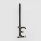Burberry Burberry 'e' Studded Leather Alphabet Charm, Yellow