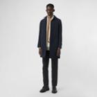 Burberry Burberry Shape-memory Taffeta Car Coat With Warmer, Size: 34, Blue