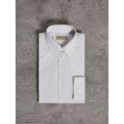Burberry Burberry Modern Fit Geometric Dobby Cotton Shirt, Size: 15.5, Blue