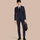 Burberry Burberry Slim Fit Wool Part-canvas Suit, Size: 48r, Blue