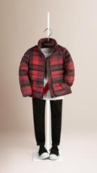 Burberry Check Down-filled Jacket
