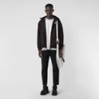 Burberry Burberry Archive Logo Print Lightweight Hooded Jacket, Size: 40, Black