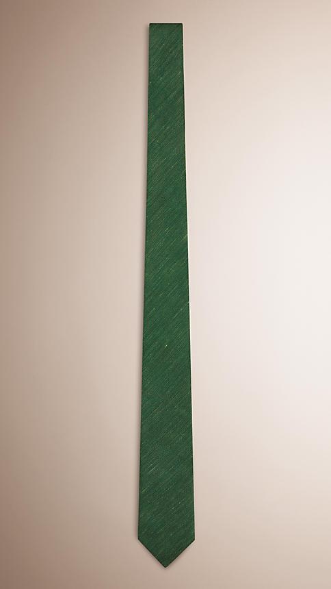 Burberry Prorsum Slim Cut Slub Silk Linen Tie