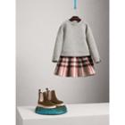 Burberry Burberry Contrast Check Sweater Dress, Size: 14y, Pink