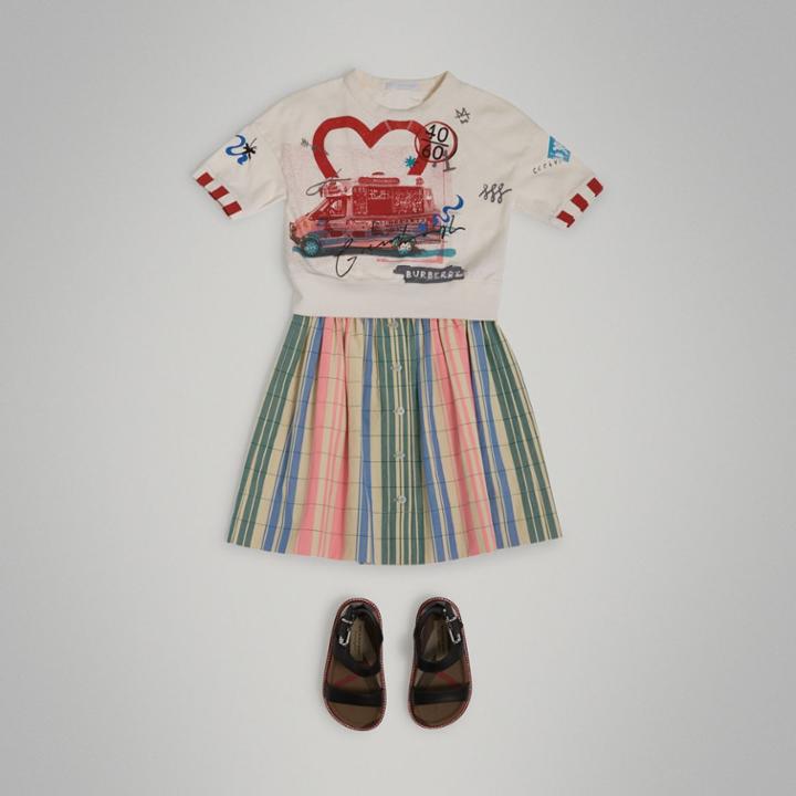 Burberry Burberry Ice-cream Motif Cotton T-shirt, Size: 8y