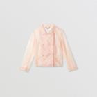 Burberry Burberry Childrens Laminated Lace Jacket, Size: 12y, Pink
