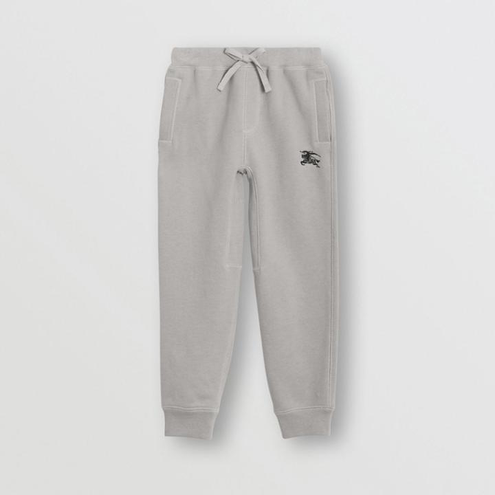Burberry Burberry Childrens Cotton Jersey Trackpants, Size: 10y, Grey