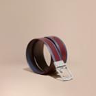 Burberry Burberry Reversible Border Detail London Leather Belt, Size: 110, Red
