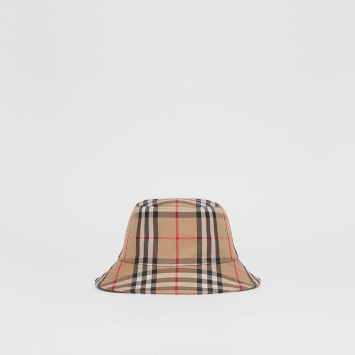Burberry Burberry Childrens Vintage Check Twill Bucket Hat, Size: 6m-9m