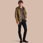 Burberry Cotton Field Jacket With Detachable Warmer