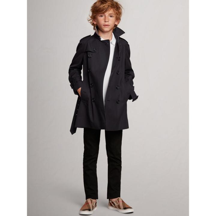 Burberry Burberry The Wiltshire Trench Coat, Size: 6y, Blue