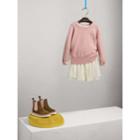 Burberry Burberry Check Cuff Cashmere Sweater, Size: 12y, Pink