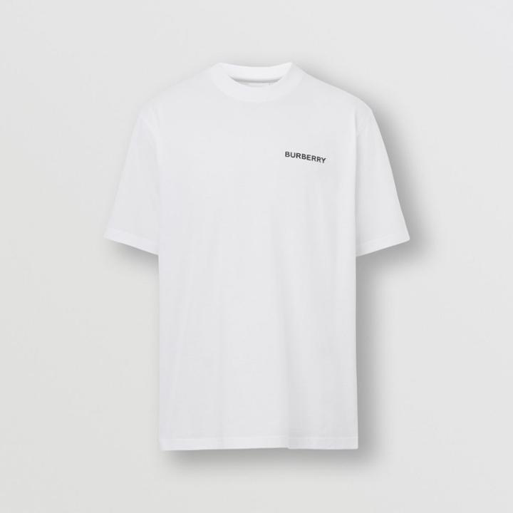Burberry Burberry Logo Print Cotton T-shirt, Size: M