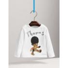 Burberry Burberry Thomas Bear Guardsman Print Cotton Top, Size: 6m, White