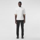 Burberry Burberry Slim Fit Monogram Motif Stretch Cotton Poplin Shirt, Size: Xxxl, White