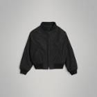 Burberry Burberry Childrens Logo Print Shape-memory Taffeta Bomber Jacket, Size: 14y, Grey