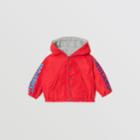 Burberry Burberry Childrens Logo Print Reversible Hooded Jacket, Size: 2y, Red