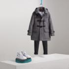 Burberry Burberry Hooded Wool Duffle Coat, Size: 4y, Grey