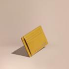 Burberry Burberry London Leather Money Clip Card Case, Yellow