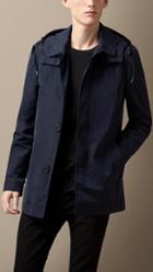 Burberry Brit Technical Fabric Jacket With Removable Hood