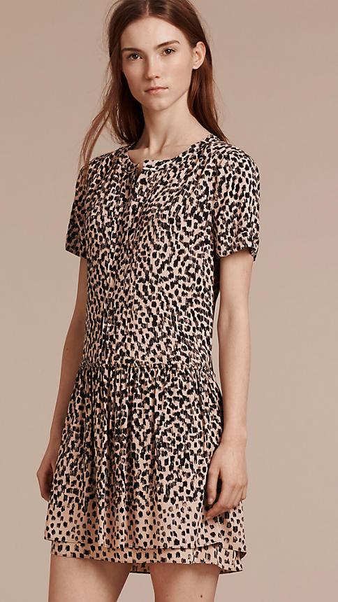 Burberry Brit Graphic Print Drop Waist Dress