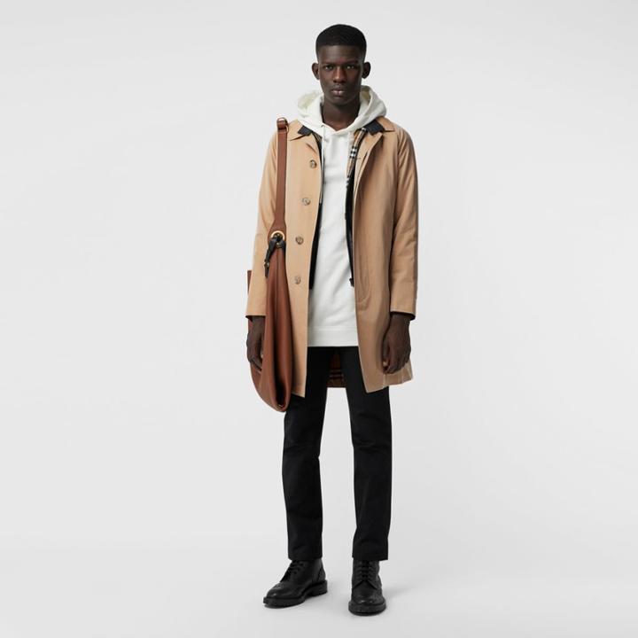 Burberry Burberry The Camden Car Coat, Size: 36, Beige