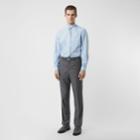 Burberry Burberry Button-down Collar Geometric Print Cotton Shirt, Size: 26, Blue