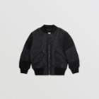 Burberry Burberry Childrens Monogram Quilted Recycled Polyester Bomber Jacket, Size: 12y, Black