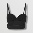 Burberry Burberry Cut-out Detail Viscose Blend Cropped Top