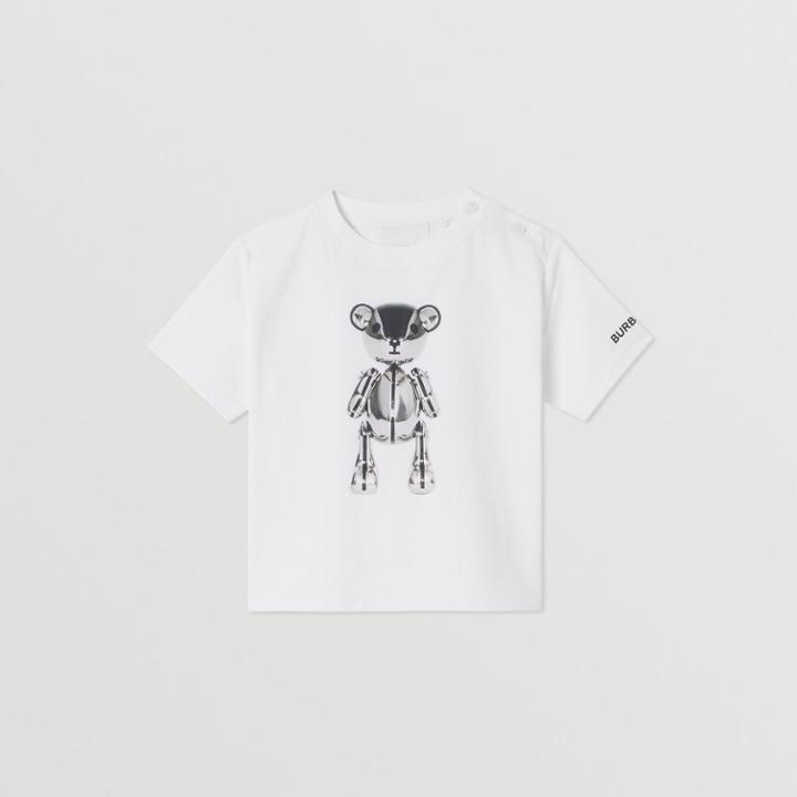 Burberry Burberry Childrens Thomas Bear Print Cotton T-shirt, Size: 12m